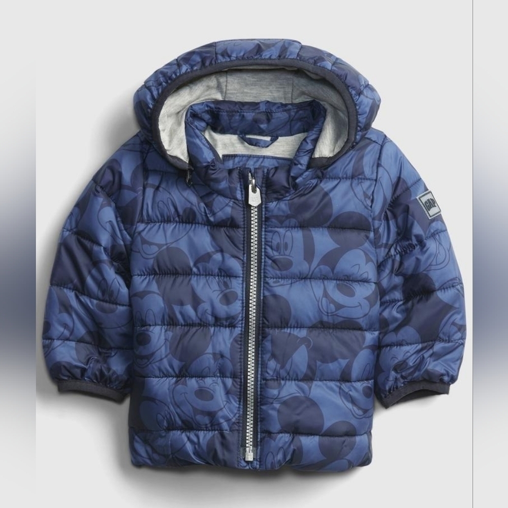 Baby Gap Mickey Mouse Warm Coldcontrol Permaloft Puffer Jacket